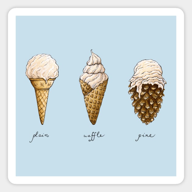 Ice-Cream Cones Magnet by molshevska